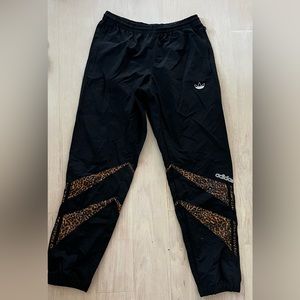 Black adidas track pants